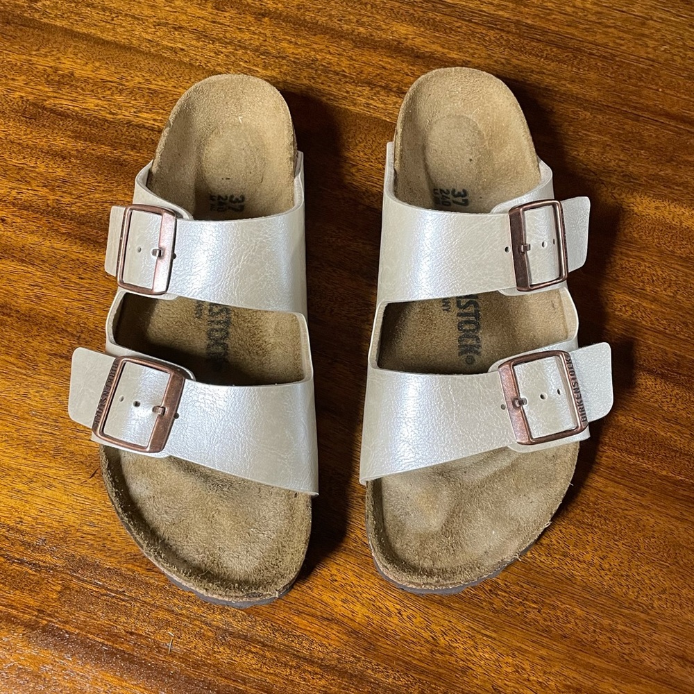 Birkenstock Arizona Sandal - Graceful Pearl White